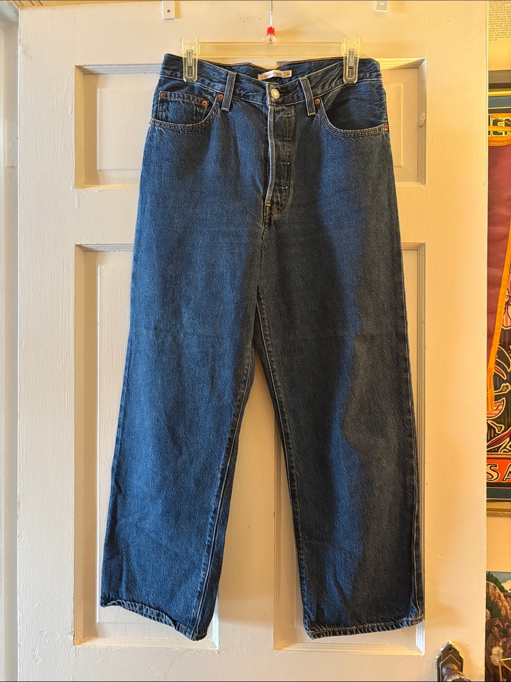 Levi’s Ribcage Straight Blue Straight-Leg Jeans